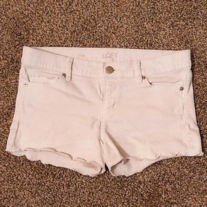 White Denim Shorts
